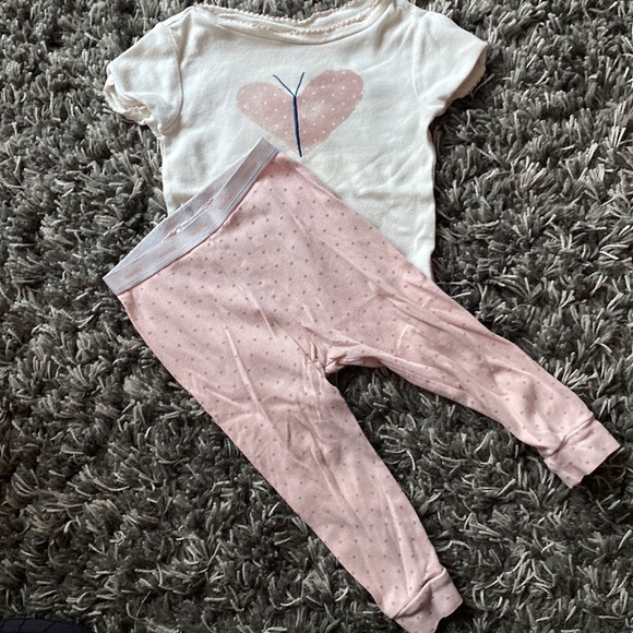 Lot of 5 18-24 month Girls baby Gap 100% cotton pajamas (1 glow-in-the-dark) - Picture 8 of 14